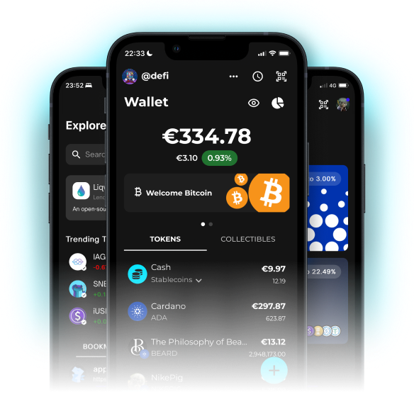 Begin Wallet Screens